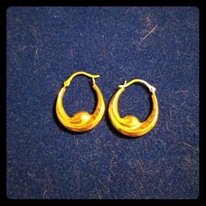 14k gold hoop earrings